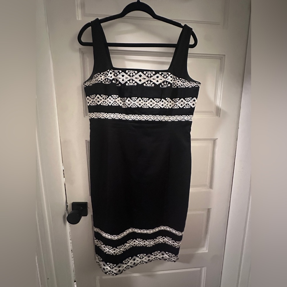 Elegant Black and White Dress